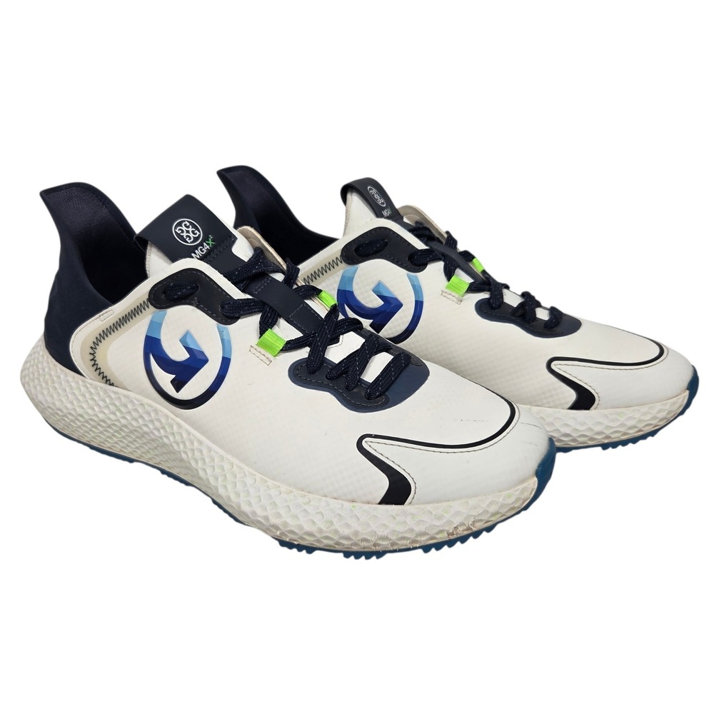 G/FORE MG4X2 Stippled Hybrid Golf Cross Trainer Men 10 White Blue Sneaker Golf